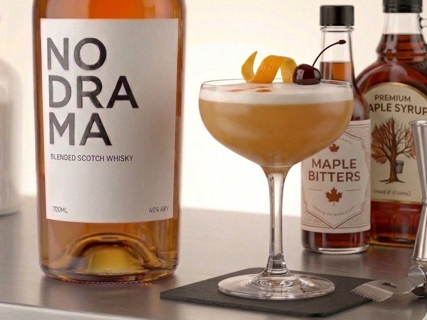 The No Drama Maple Whisky Sour